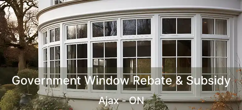  Government Window Rebate & Subsidy Ajax - ON