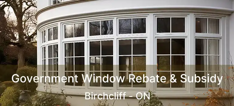  Government Window Rebate & Subsidy Birchcliff - ON