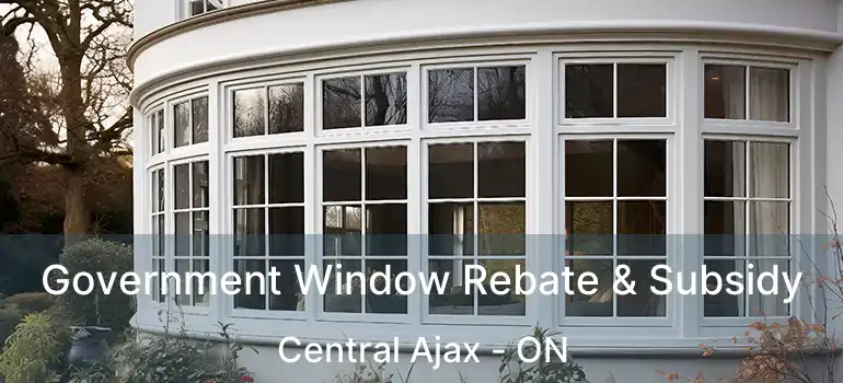  Government Window Rebate & Subsidy Central Ajax - ON