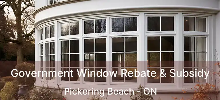  Government Window Rebate & Subsidy Pickering Beach - ON