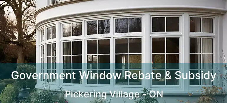  Government Window Rebate & Subsidy Pickering Village - ON