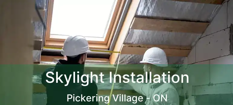  Skylight Installation Pickering Village - ON