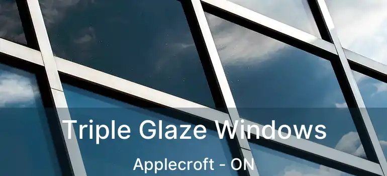  Triple Glaze Windows Applecroft - ON