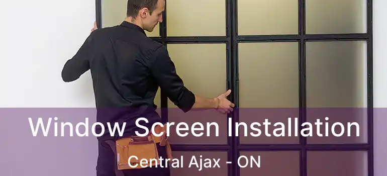  Window Screen Installation Central Ajax - ON